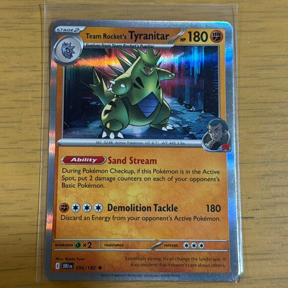 Pokémon Team Rocket’s Tyranitar Card - SV10: Destined Rivals (DRI) - Brand New - Picture 1 of 1